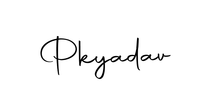 The best way (Autography-DOLnW) to make a short signature is to pick only two or three words in your name. The name Pkyadav include a total of six letters. For converting this name. Pkyadav signature style 10 images and pictures png