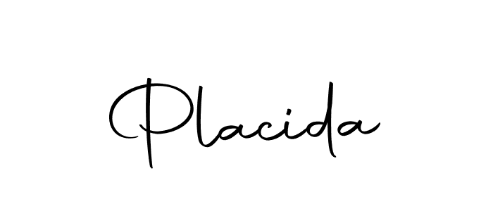 Create a beautiful signature design for name Placida. With this signature (Autography-DOLnW) fonts, you can make a handwritten signature for free. Placida signature style 10 images and pictures png