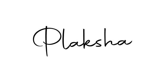 Create a beautiful signature design for name Plaksha. With this signature (Autography-DOLnW) fonts, you can make a handwritten signature for free. Plaksha signature style 10 images and pictures png