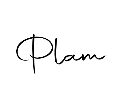 Design your own signature with our free online signature maker. With this signature software, you can create a handwritten (Autography-DOLnW) signature for name Plam. Plam signature style 10 images and pictures png