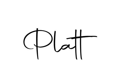 Design your own signature with our free online signature maker. With this signature software, you can create a handwritten (Autography-DOLnW) signature for name Platt. Platt signature style 10 images and pictures png