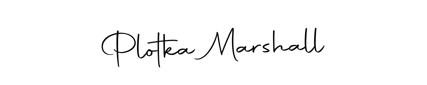 Make a short Plotka Marshall signature style. Manage your documents anywhere anytime using Autography-DOLnW. Create and add eSignatures, submit forms, share and send files easily. Plotka Marshall signature style 10 images and pictures png