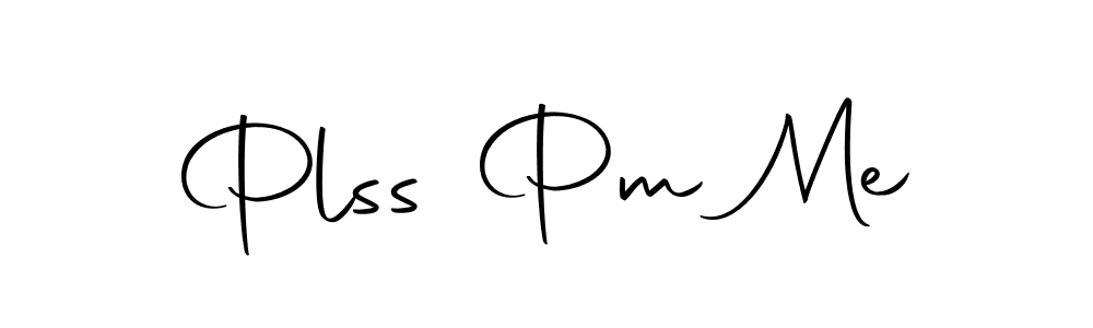 Similarly Autography-DOLnW is the best handwritten signature design. Signature creator online .You can use it as an online autograph creator for name Plss Pm Me. Plss Pm Me signature style 10 images and pictures png