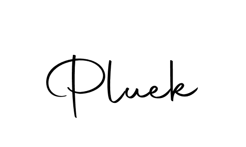 How to make Pluek signature? Autography-DOLnW is a professional autograph style. Create handwritten signature for Pluek name. Pluek signature style 10 images and pictures png