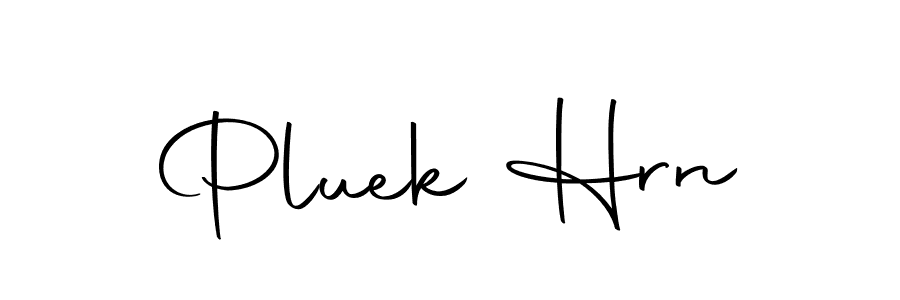 Make a beautiful signature design for name Pluek Hrn. With this signature (Autography-DOLnW) style, you can create a handwritten signature for free. Pluek Hrn signature style 10 images and pictures png