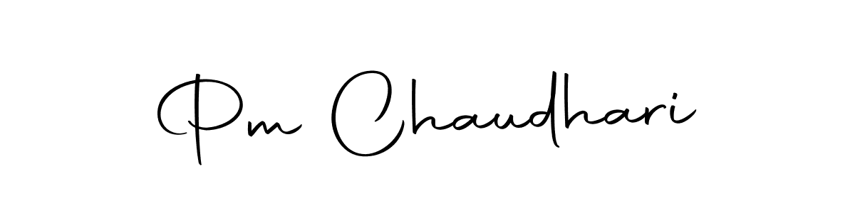 Also we have Pm Chaudhari name is the best signature style. Create professional handwritten signature collection using Autography-DOLnW autograph style. Pm Chaudhari signature style 10 images and pictures png