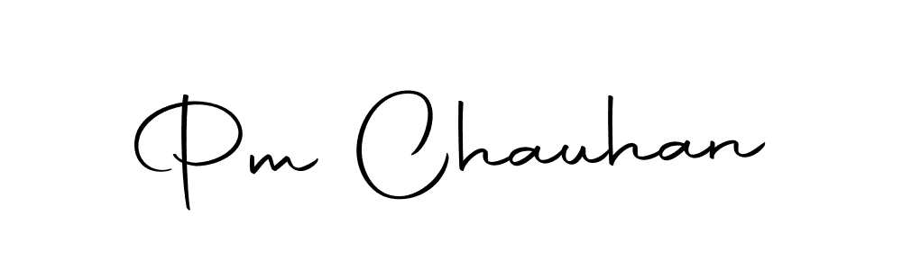 Create a beautiful signature design for name Pm Chauhan. With this signature (Autography-DOLnW) fonts, you can make a handwritten signature for free. Pm Chauhan signature style 10 images and pictures png