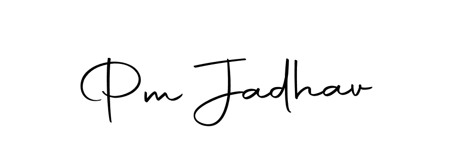 How to make Pm Jadhav signature? Autography-DOLnW is a professional autograph style. Create handwritten signature for Pm Jadhav name. Pm Jadhav signature style 10 images and pictures png