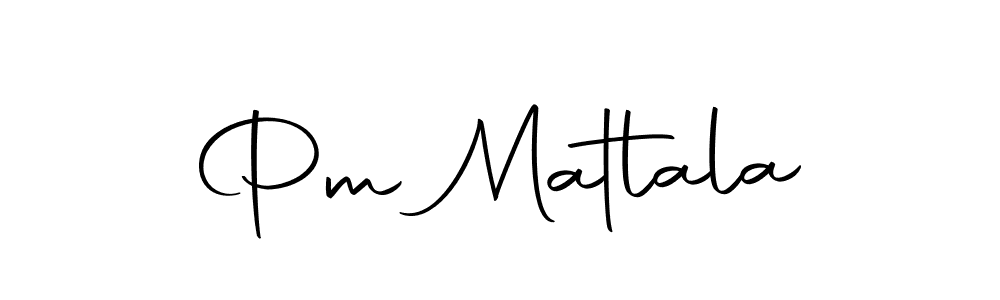 Make a beautiful signature design for name Pm Matlala. With this signature (Autography-DOLnW) style, you can create a handwritten signature for free. Pm Matlala signature style 10 images and pictures png