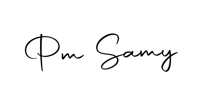 How to make Pm Samy signature? Autography-DOLnW is a professional autograph style. Create handwritten signature for Pm Samy name. Pm Samy signature style 10 images and pictures png