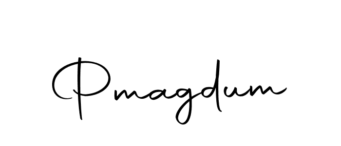 Design your own signature with our free online signature maker. With this signature software, you can create a handwritten (Autography-DOLnW) signature for name Pmagdum. Pmagdum signature style 10 images and pictures png