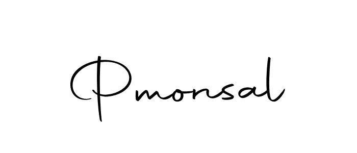 Make a beautiful signature design for name Pmonsal. With this signature (Autography-DOLnW) style, you can create a handwritten signature for free. Pmonsal signature style 10 images and pictures png