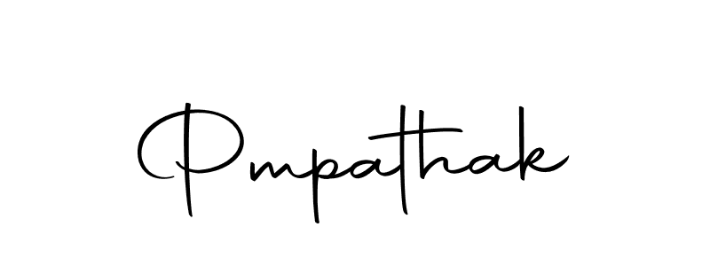 Make a beautiful signature design for name Pmpathak. With this signature (Autography-DOLnW) style, you can create a handwritten signature for free. Pmpathak signature style 10 images and pictures png