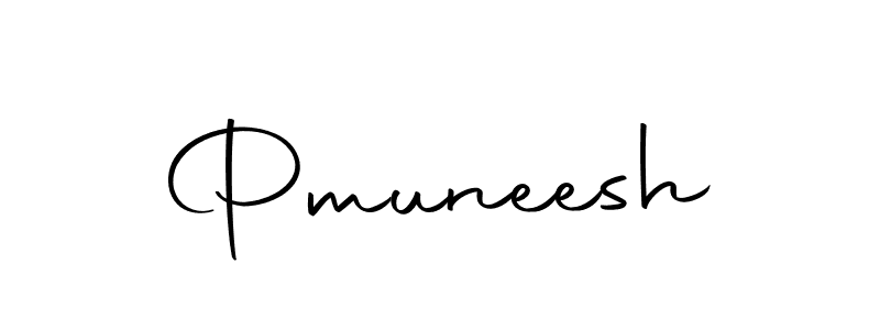 The best way (Autography-DOLnW) to make a short signature is to pick only two or three words in your name. The name Pmuneesh include a total of six letters. For converting this name. Pmuneesh signature style 10 images and pictures png