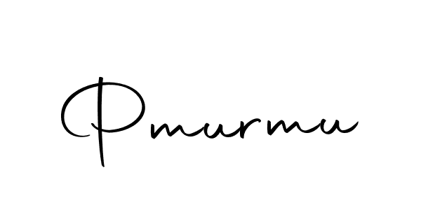 How to make Pmurmu name signature. Use Autography-DOLnW style for creating short signs online. This is the latest handwritten sign. Pmurmu signature style 10 images and pictures png