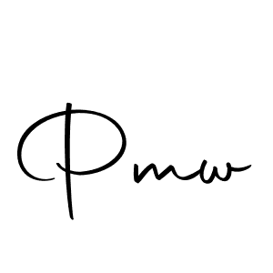 Make a beautiful signature design for name Pmw. With this signature (Autography-DOLnW) style, you can create a handwritten signature for free. Pmw signature style 10 images and pictures png