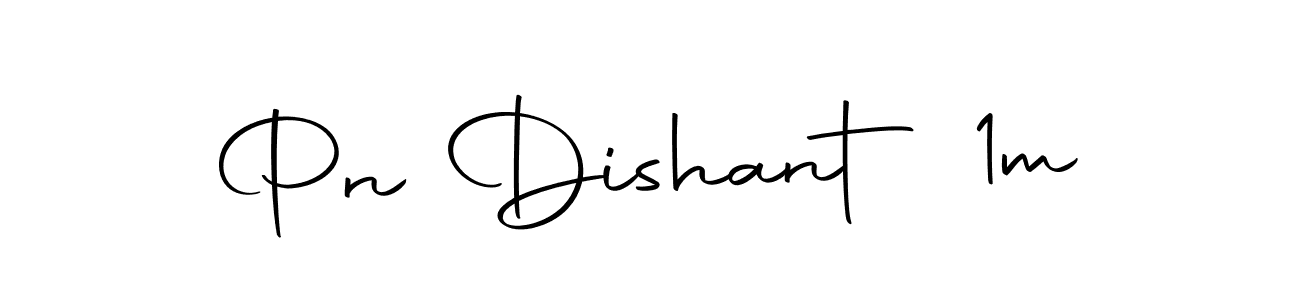 How to make Pn Dishant 1m name signature. Use Autography-DOLnW style for creating short signs online. This is the latest handwritten sign. Pn Dishant 1m signature style 10 images and pictures png