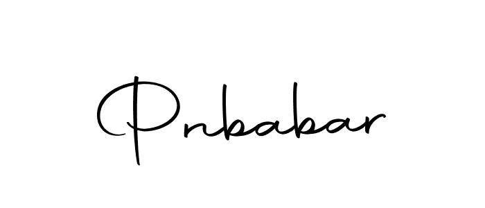 You should practise on your own different ways (Autography-DOLnW) to write your name (Pnbabar) in signature. don't let someone else do it for you. Pnbabar signature style 10 images and pictures png