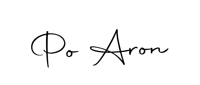 Create a beautiful signature design for name Po Aron. With this signature (Autography-DOLnW) fonts, you can make a handwritten signature for free. Po Aron signature style 10 images and pictures png