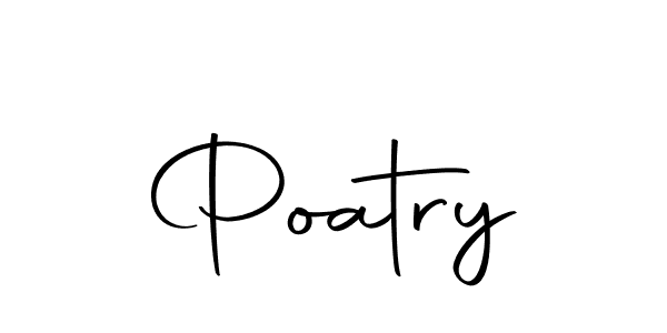 It looks lik you need a new signature style for name Poatry. Design unique handwritten (Autography-DOLnW) signature with our free signature maker in just a few clicks. Poatry signature style 10 images and pictures png