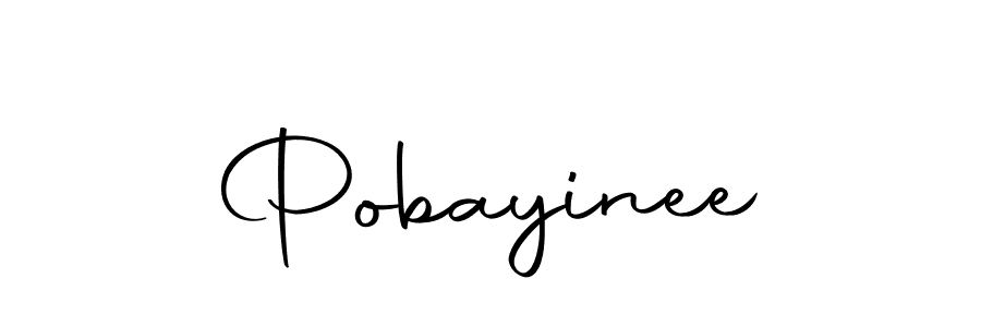 Create a beautiful signature design for name Pobayinee. With this signature (Autography-DOLnW) fonts, you can make a handwritten signature for free. Pobayinee signature style 10 images and pictures png