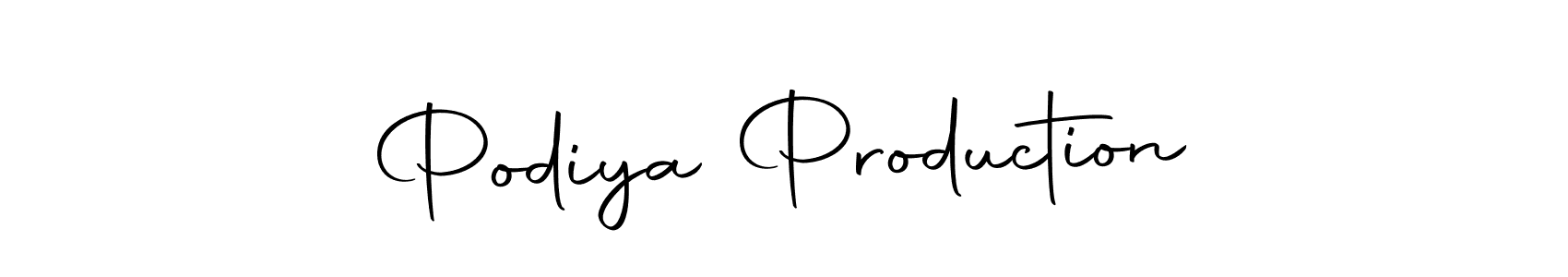 How to Draw Podiya Production signature style? Autography-DOLnW is a latest design signature styles for name Podiya Production. Podiya Production signature style 10 images and pictures png