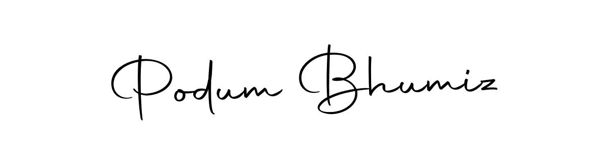 Podum Bhumiz stylish signature style. Best Handwritten Sign (Autography-DOLnW) for my name. Handwritten Signature Collection Ideas for my name Podum Bhumiz. Podum Bhumiz signature style 10 images and pictures png