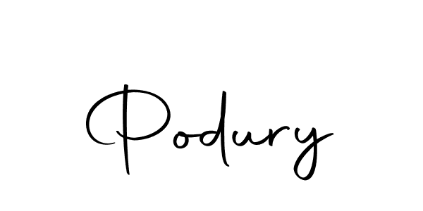 You should practise on your own different ways (Autography-DOLnW) to write your name (Podury) in signature. don't let someone else do it for you. Podury signature style 10 images and pictures png