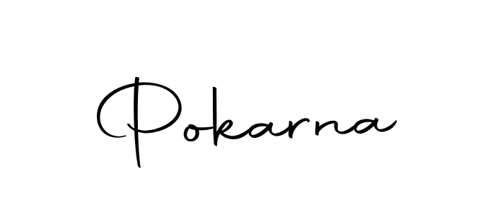 Design your own signature with our free online signature maker. With this signature software, you can create a handwritten (Autography-DOLnW) signature for name Pokarna. Pokarna signature style 10 images and pictures png