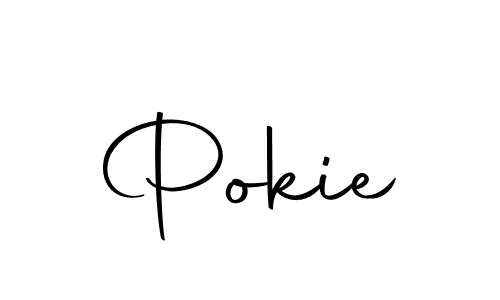Make a beautiful signature design for name Pokie. With this signature (Autography-DOLnW) style, you can create a handwritten signature for free. Pokie signature style 10 images and pictures png