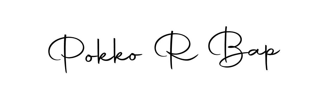 The best way (Autography-DOLnW) to make a short signature is to pick only two or three words in your name. The name Pokko R Bap include a total of six letters. For converting this name. Pokko R Bap signature style 10 images and pictures png