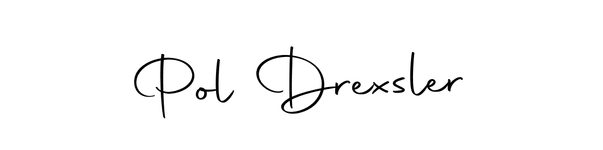 How to make Pol Drexsler name signature. Use Autography-DOLnW style for creating short signs online. This is the latest handwritten sign. Pol Drexsler signature style 10 images and pictures png