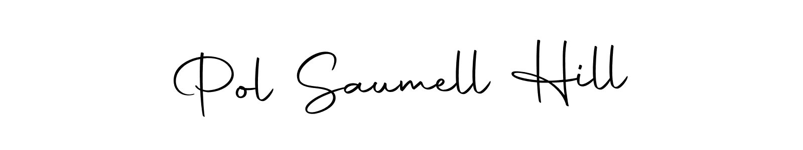 Similarly Autography-DOLnW is the best handwritten signature design. Signature creator online .You can use it as an online autograph creator for name Pol Saumell Hill. Pol Saumell Hill signature style 10 images and pictures png