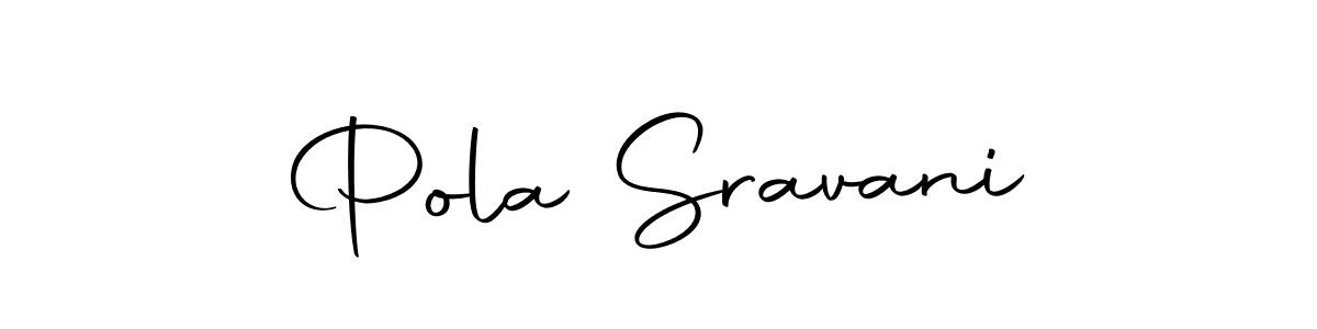 Use a signature maker to create a handwritten signature online. With this signature software, you can design (Autography-DOLnW) your own signature for name Pola Sravani. Pola Sravani signature style 10 images and pictures png