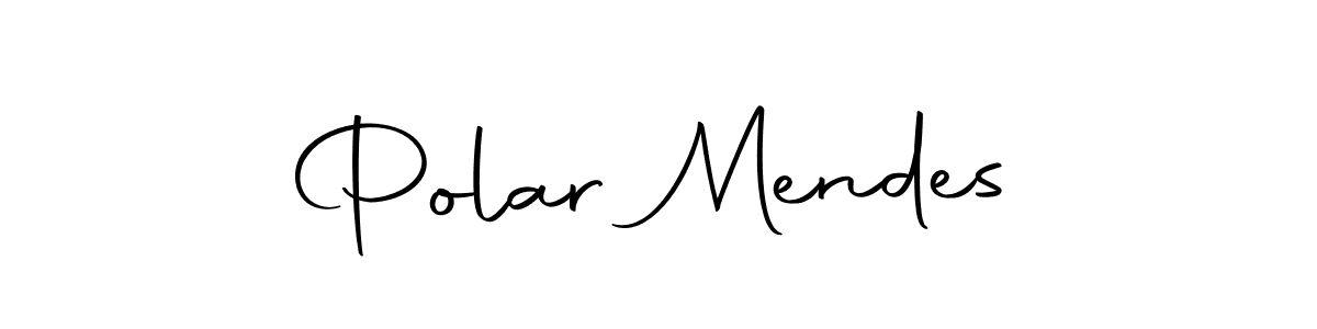 Make a beautiful signature design for name Polar Mendes. With this signature (Autography-DOLnW) style, you can create a handwritten signature for free. Polar Mendes signature style 10 images and pictures png