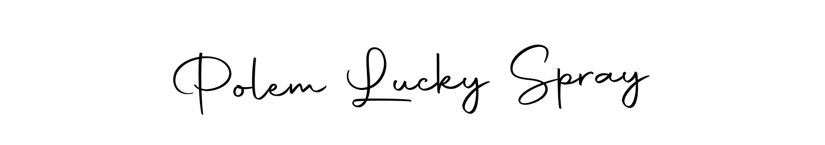 The best way (Autography-DOLnW) to make a short signature is to pick only two or three words in your name. The name Polem Lucky Spray include a total of six letters. For converting this name. Polem Lucky Spray signature style 10 images and pictures png