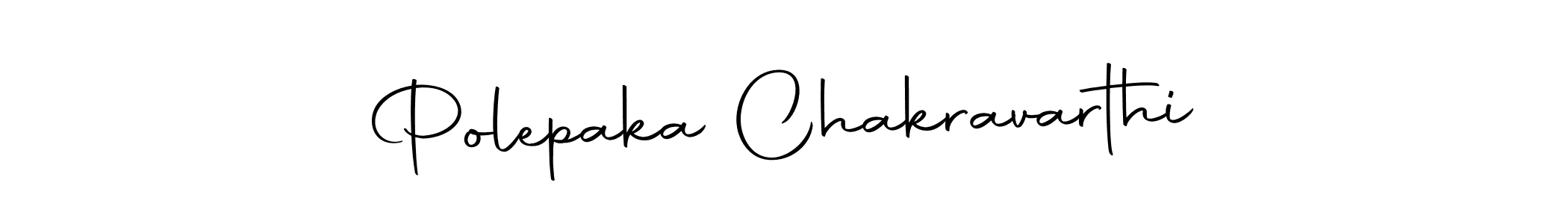 Design your own signature with our free online signature maker. With this signature software, you can create a handwritten (Autography-DOLnW) signature for name Polepaka Chakravarthi. Polepaka Chakravarthi signature style 10 images and pictures png