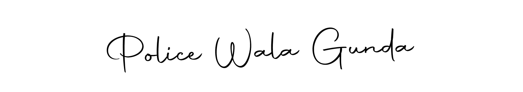 Create a beautiful signature design for name Police Wala Gunda. With this signature (Autography-DOLnW) fonts, you can make a handwritten signature for free. Police Wala Gunda signature style 10 images and pictures png