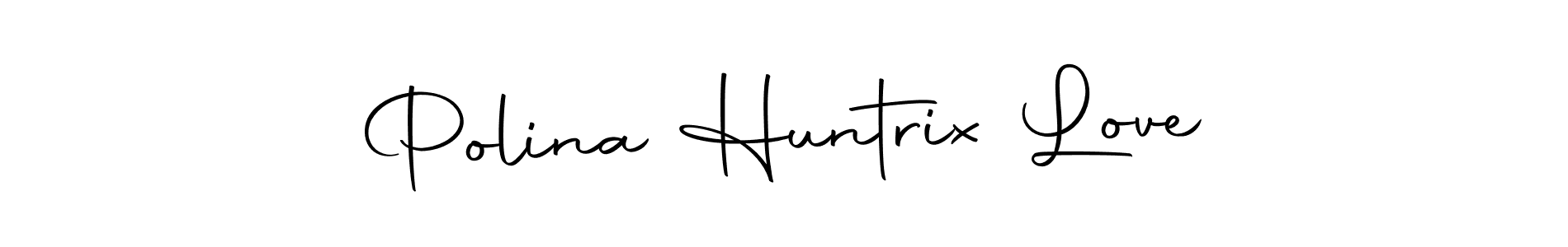 Make a beautiful signature design for name Polina Huntrix Love. Use this online signature maker to create a handwritten signature for free. Polina Huntrix Love signature style 10 images and pictures png