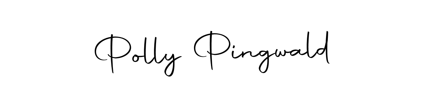 You should practise on your own different ways (Autography-DOLnW) to write your name (Polly Pingwald) in signature. don't let someone else do it for you. Polly Pingwald signature style 10 images and pictures png