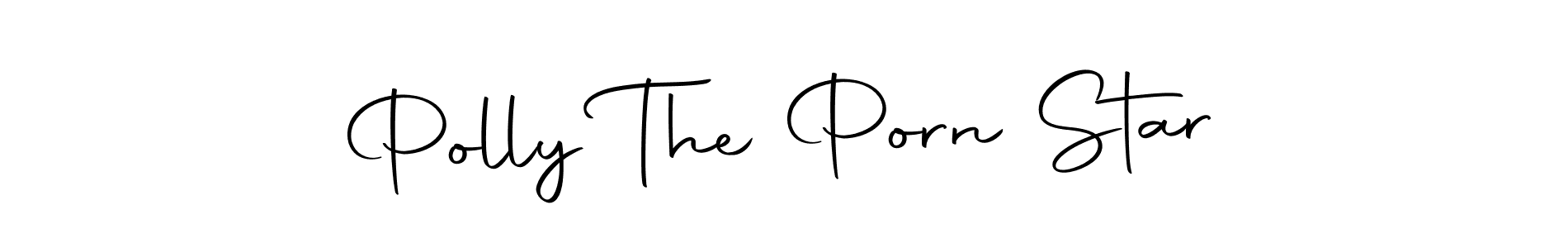 Design your own signature with our free online signature maker. With this signature software, you can create a handwritten (Autography-DOLnW) signature for name Polly The Porn Star. Polly The Porn Star signature style 10 images and pictures png