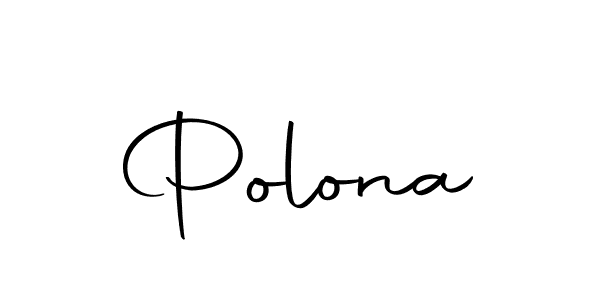 Create a beautiful signature design for name Polona. With this signature (Autography-DOLnW) fonts, you can make a handwritten signature for free. Polona signature style 10 images and pictures png