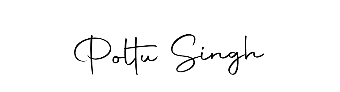 How to make Poltu Singh name signature. Use Autography-DOLnW style for creating short signs online. This is the latest handwritten sign. Poltu Singh signature style 10 images and pictures png