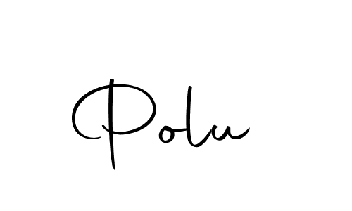 This is the best signature style for the Polu  name. Also you like these signature font (Autography-DOLnW). Mix name signature. Polu  signature style 10 images and pictures png