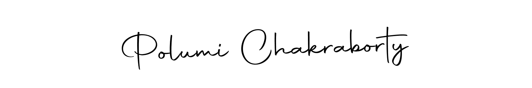 The best way (Autography-DOLnW) to make a short signature is to pick only two or three words in your name. The name Polumi Chakraborty include a total of six letters. For converting this name. Polumi Chakraborty signature style 10 images and pictures png