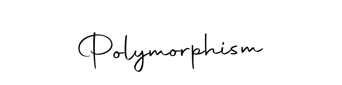 Make a beautiful signature design for name Polymorphism. With this signature (Autography-DOLnW) style, you can create a handwritten signature for free. Polymorphism signature style 10 images and pictures png