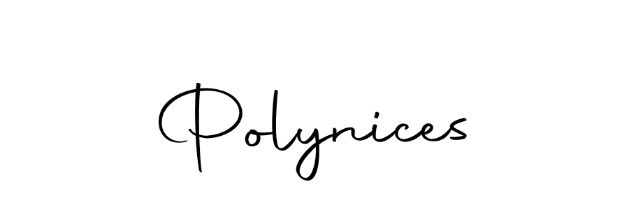 Design your own signature with our free online signature maker. With this signature software, you can create a handwritten (Autography-DOLnW) signature for name Polynices. Polynices signature style 10 images and pictures png