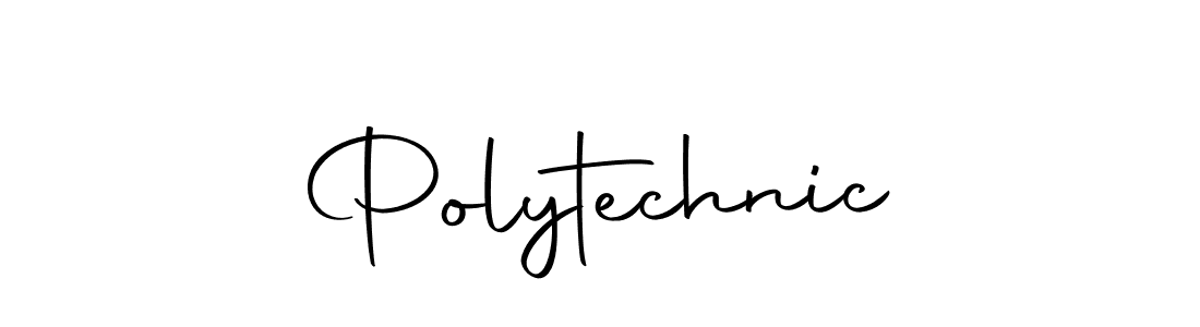 Design your own signature with our free online signature maker. With this signature software, you can create a handwritten (Autography-DOLnW) signature for name Polytechnic. Polytechnic signature style 10 images and pictures png