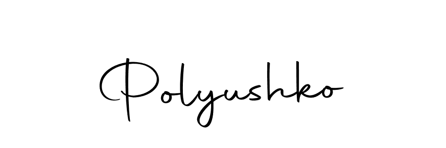 How to make Polyushko name signature. Use Autography-DOLnW style for creating short signs online. This is the latest handwritten sign. Polyushko signature style 10 images and pictures png