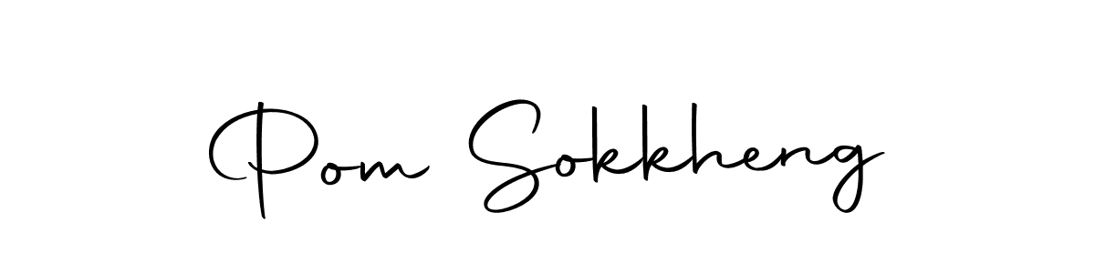 Create a beautiful signature design for name Pom Sokkheng. With this signature (Autography-DOLnW) fonts, you can make a handwritten signature for free. Pom Sokkheng signature style 10 images and pictures png